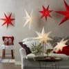STAR TRADING Étoile sur pied Sensy, hauteur 78 cm, blanche^ Lumière De Noël