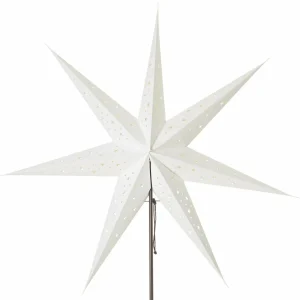Markslöjd Étoile sur pied Solvalla - hauteur 100 cm blanc^ Lumière De Noël