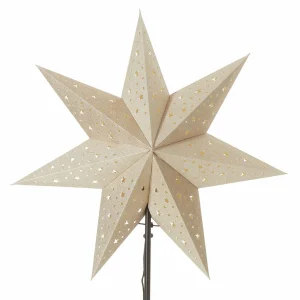 Markslöjd Étoile sur pied Solvalla - hauteur 69 cm doré^ Lumière De Noël