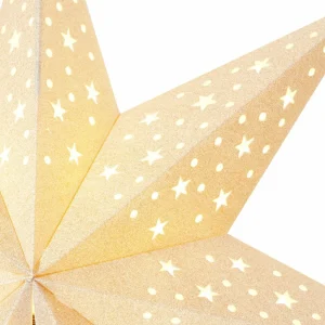 Markslöjd Étoile sur pied Solvalla - hauteur 69 cm doré^ Lumière De Noël