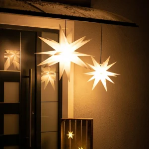 STERNTALER Étoile XXL extérieur 18 branches 80 cm blanche^ Lumière De Noël
