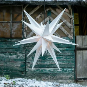 STERNTALER Étoile XXL extérieur 18 branches 80 cm blanche^ Lumière De Noël