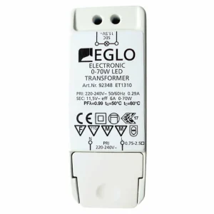 EGLO Transfo 92348 11,5 V 0-40 W LED, 0-70 W halogène^ Ballasts