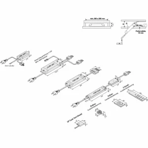 Hera Transformateur LED 350 mA/16W distributeur 3 voies^ Bloc D'Alimentation Courant Constant