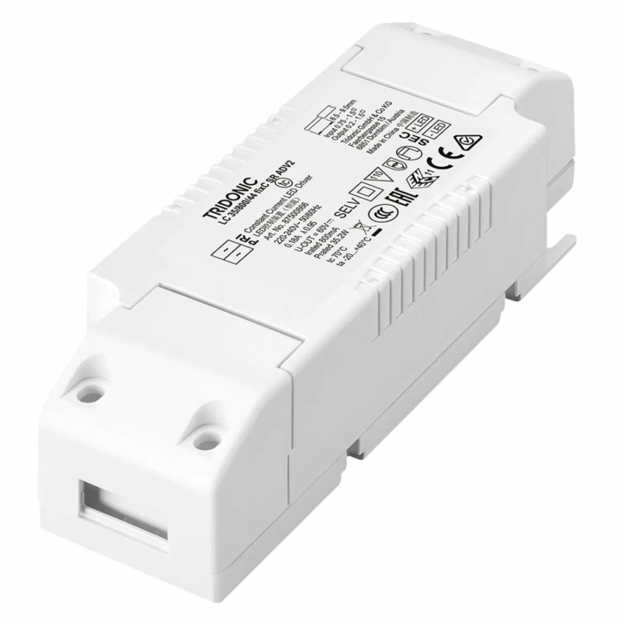 tridonic_driver_led_lc_w_ma_fixc_sr_adv_0-2.webp TRIDONIC driver LED LC 35W 800mA fixC SR ADV2^ Bloc D'Alimentation Courant Constant
