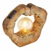 Globo 36516 tronc d'arbre solaire LED, avec ampoule^ Lampes Décoratives