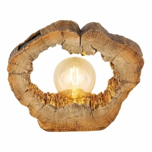 Globo 36516 tronc d'arbre solaire LED, avec ampoule^ Lampes Décoratives