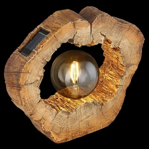 Globo 36516 tronc d'arbre solaire LED, avec ampoule^ Lampes Décoratives