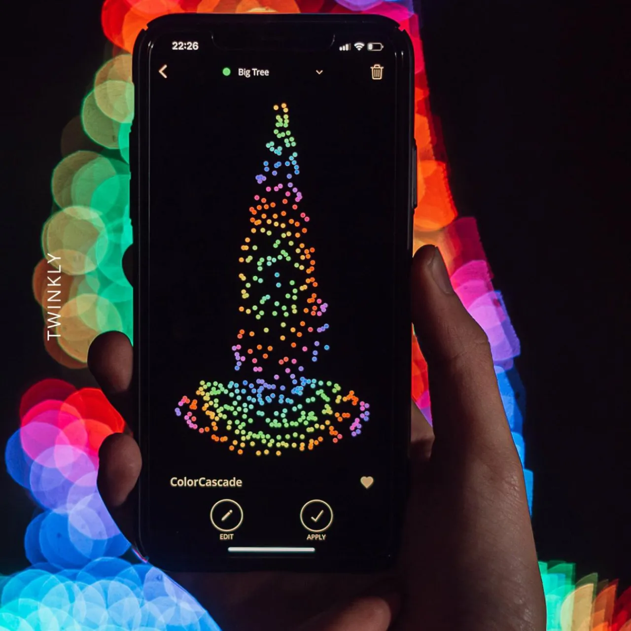 twinkly_music_set_guirlande_lumineuse_noire__rvb_led_2.webp twinkly Music Set Guirlande lumineuse noire 600 RVB LED^ Lumière De Noël