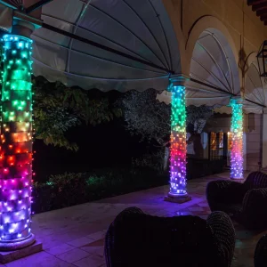 twinkly Music Set Guirlande lumineuse noire 600 RVB LED^ Lumière De Noël