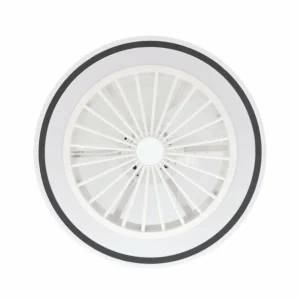EGLO Ventilateur de plafond Almeria LED CCT, blanc/noir^ Ventilateurs