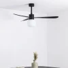 FARO BARCELONA Ventilateur de plafond Amelia Ball lampe LED noir^ Ventilateurs