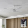 EGLO Ventilateur de plafond Bondi 1, LED, télécommande, CCT, blanc^ Ventilateurs