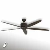 CasaFan Ventilateur de plafond Eci Elements, 5 pales, brun^ Ventilateurs