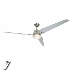 CasaFan Ventilateur de plafond Eco Aviatos argenté 162 cm^ Ventilateurs