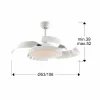 Schuller Valencia Ventilateur de plafond Enzo LED, dim, CCT, blanc^ Ventilateurs