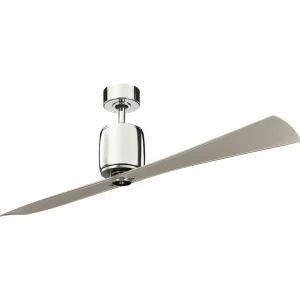KICHLER Ventilateur de plafond Ferron, pales nickel^ Ventilateurs