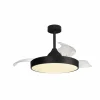Mantra Iluminación Ventilateur de plafond LED Alaska noir DC silencieux Ø 106 cm CCT^ Ventilateurs