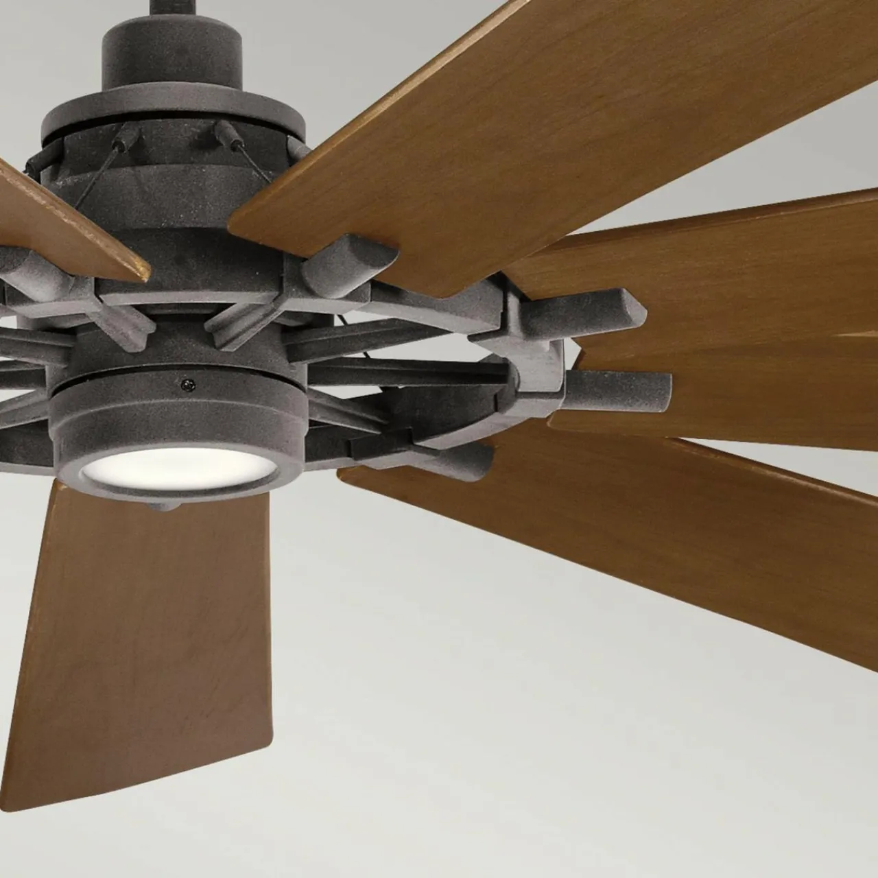 ventilateur_de_plafond_led_gentry__noyer_foncblanc_1.webp KICHLER Ventilateur de plafond LED Gentry 85 noyer foncé/blanc^ Ventilateurs