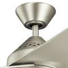 KICHLER Ventilateur de plafond LED Jade, argenté, silencieux, Ø 152 cm, 60 W^ Ventilateurs