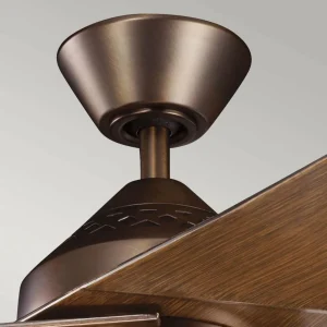 KICHLER Ventilateur de plafond LED Jade, bronze, silencieux, Ø 152 cm, 60 W^ Ventilateurs