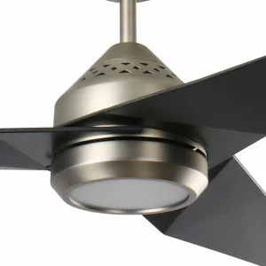 KICHLER Ventilateur de plafond LED Jade, noir, silencieux, Ø 152 cm, 60 W^ Ventilateurs