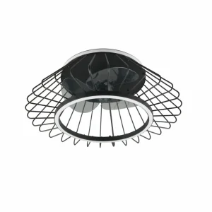 Reality Leuchten Ventilateur de plafond LED Karlsborg, silencieux, Ø 50 cm, CCT,^ Ventilateurs