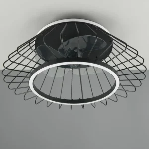 Reality Leuchten Ventilateur de plafond LED Karlsborg, silencieux, Ø 50 cm, CCT,^ Ventilateurs