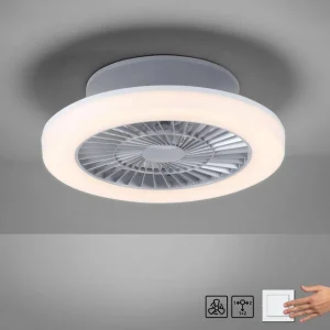 JUST LIGHT. Ventilateur de plafond LED Leonard Ø50cm, interrupteur de série^ Ventilateurs
