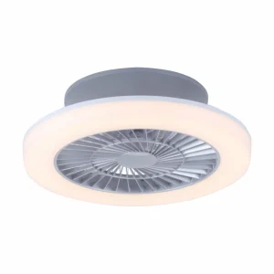 JUST LIGHT. Ventilateur de plafond LED Leonard Ø50cm, interrupteur de série^ Ventilateurs