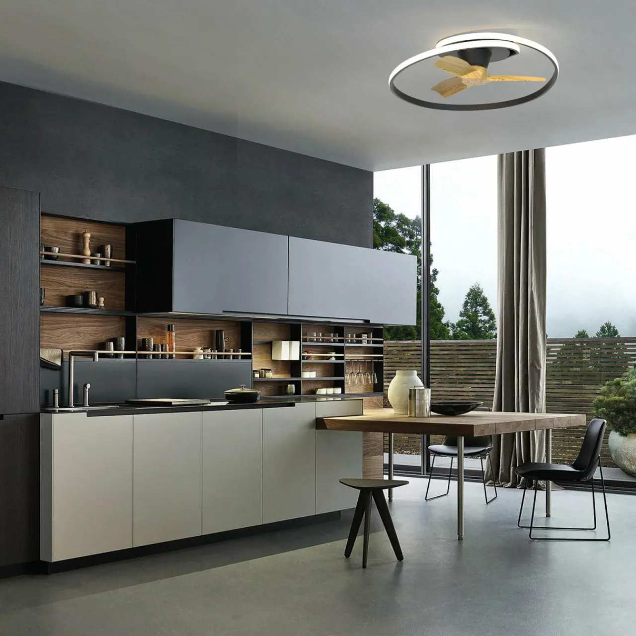 ventilateur_de_plafond_led_ocean_noirbois_dc_silencieux___cm_cct_0.webp Mantra Iluminación Ventilateur de plafond LED Ocean noir/bois DC silencieux Ø 78 cm CCT^ Ventilateurs