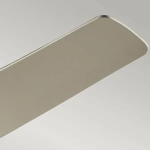 KICHLER Ventilateur de plafond LED Phree 56, à trois pales, nickel^ Ventilateurs