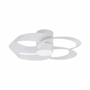Mantra Iluminación Ventilateur de plafond LED Rose blanc Moteur DC silencieux Ø 65 cm CCT^ Ventilateurs