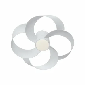 Mantra Iluminación Ventilateur de plafond LED Rose blanc Moteur DC silencieux Ø 65 cm CCT^ Ventilateurs