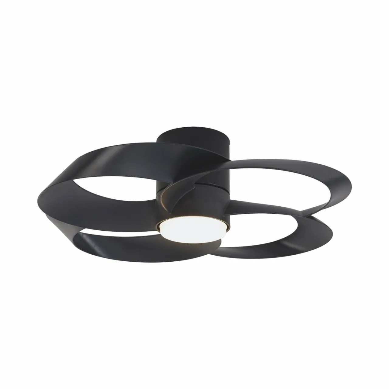 Mantra Iluminación Ventilateur de plafond LED Rose noir moteur DC silencieux Ø 65 cm CCT^ Ventilateurs