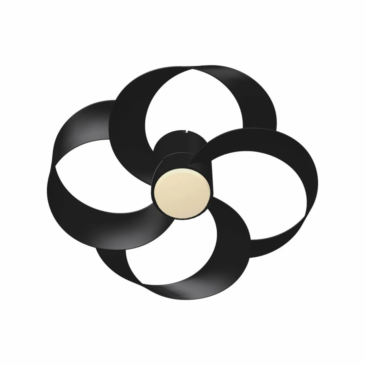 Mantra Iluminación Ventilateur de plafond LED Rose noir moteur DC silencieux Ø 65 cm CCT^ Ventilateurs