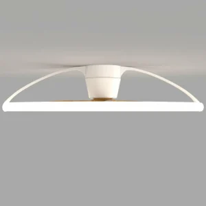 Mantra Iluminación Ventilateur de plafond LED Smart Nepal, blanc/hêtre, DC, silencieux^ Ventilateurs