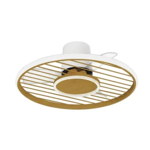 Mantra Iluminación Ventilateur de plafond LED Soho bois moteur DC silencieux Ø 66 cm CCT^ Ventilateurs