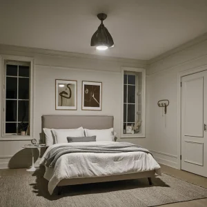 KICHLER Ventilateur de plafond LED Terna nickel/crème^ Ventilateurs