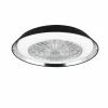 Reality Leuchten Ventilateur de plafond LED Varberg, silencieux, Ø 55 cm, CCT, noir^ Ventilateurs