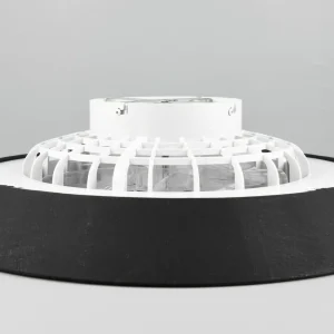 Reality Leuchten Ventilateur de plafond LED Varberg, silencieux, Ø 55 cm, CCT, noir^ Ventilateurs