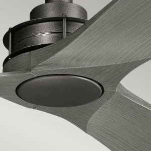 KICHLER Ventilateur de plafond Ried, à trois pales, couleur fer^ Ventilateurs