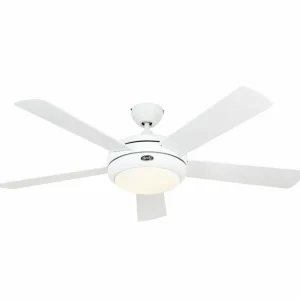 CasaFan Ventilateur de plafond Titanium blanc à éclairage^ Ventilateurs