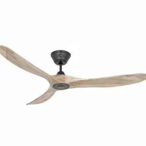 CasaFan Ventilateur Eco Genuino 152 noir/bois clair^ Ventilateurs