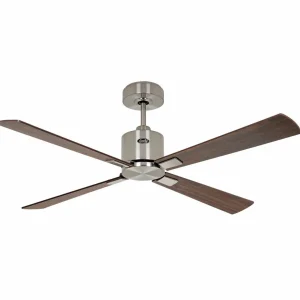 CasaFan Ventilateur plafond Eco Concept 132 cm chromé/bois^ Ventilateurs