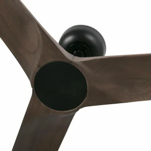 FARO BARCELONA Ventilateur plafond Heywood S DC noir/bois foncé^ Ventilateurs