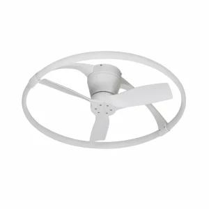 Mantra Iluminación Ventilateur plafond LED Nepal Mini app blanc^ Ventilateurs