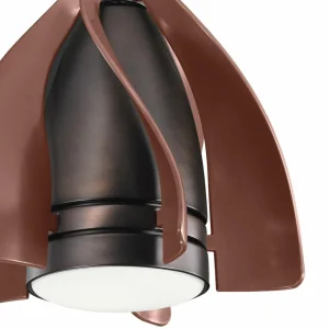 KICHLER Ventilateur plafond LED Terna bronze huilé/brossé^ Ventilateurs
