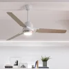 KICHLER Ventilateur plafond LED Zeus 3 pales blanc-argenté^ Ventilateurs