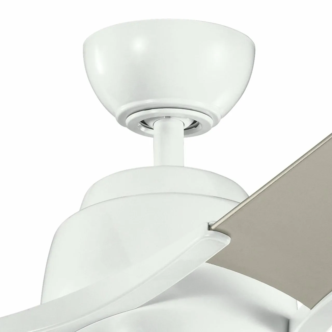 ventilateur_plafond_led_zeus__pales_blancargent_3.webp KICHLER Ventilateur plafond LED Zeus 3 pales blanc-argenté^ Ventilateurs